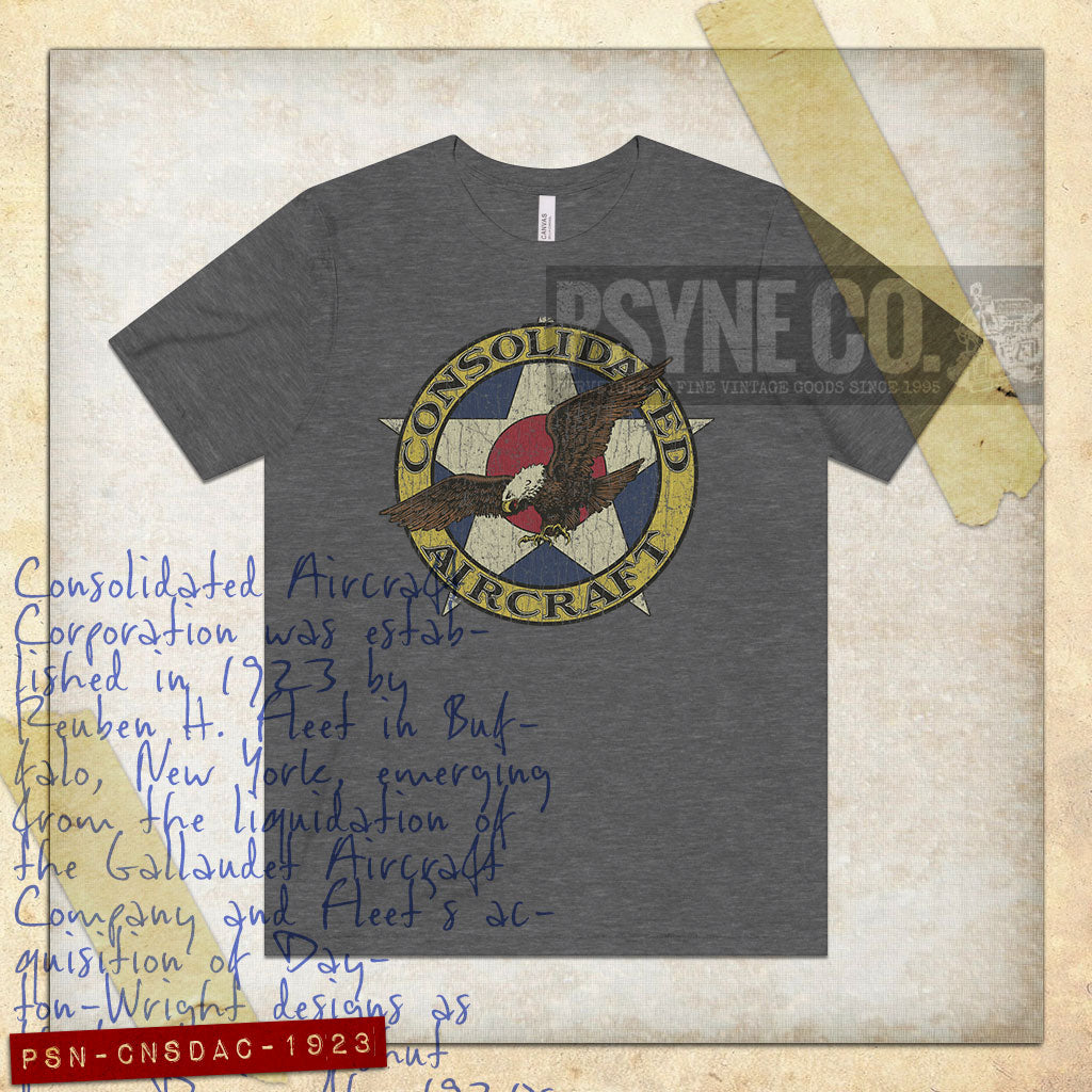 Consolidated Aircraft 1923 Vintage Men’s T-Shirt