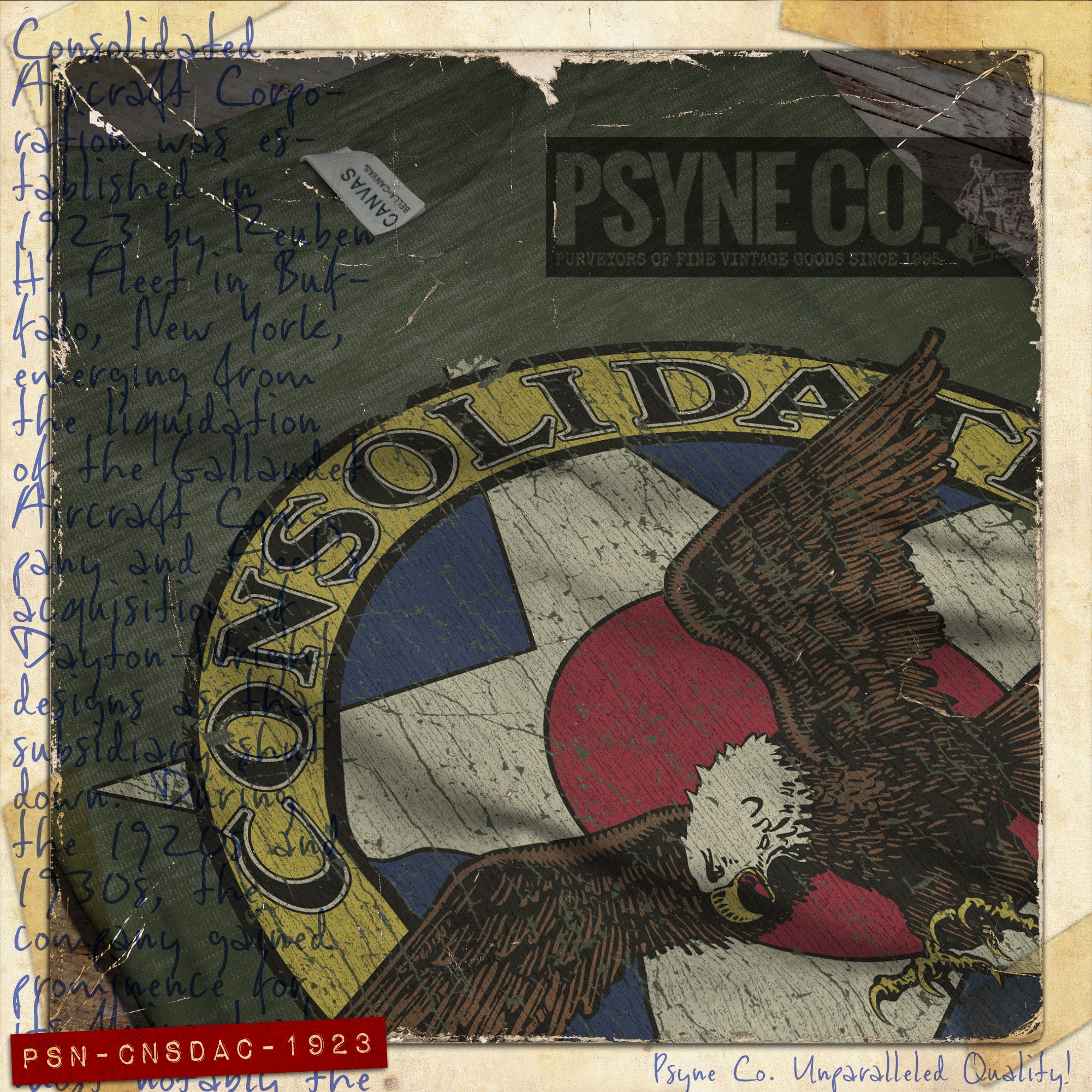 Consolidated Aircraft 1923 Vintage Men’s T-Shirt
