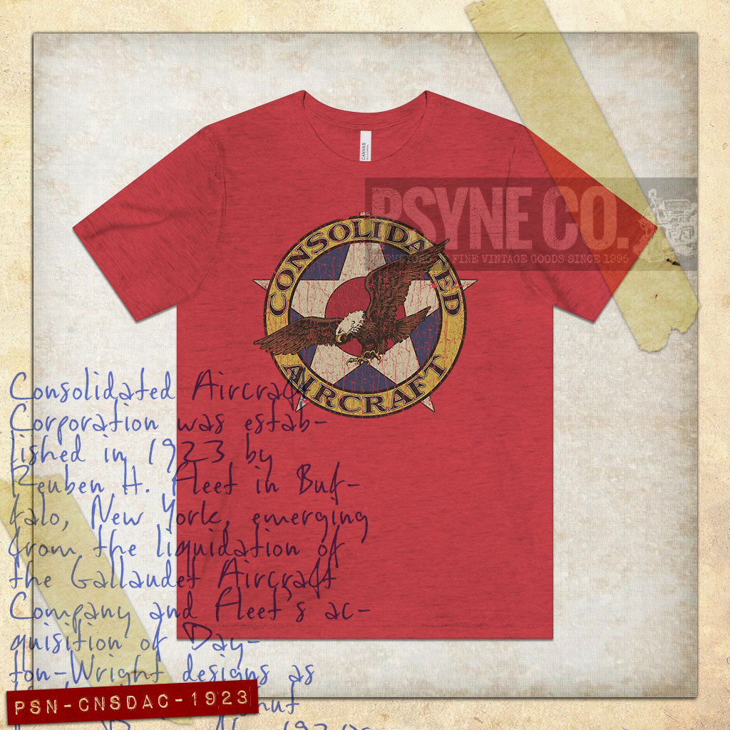 Consolidated Aircraft 1923 Vintage Men’s T-Shirt