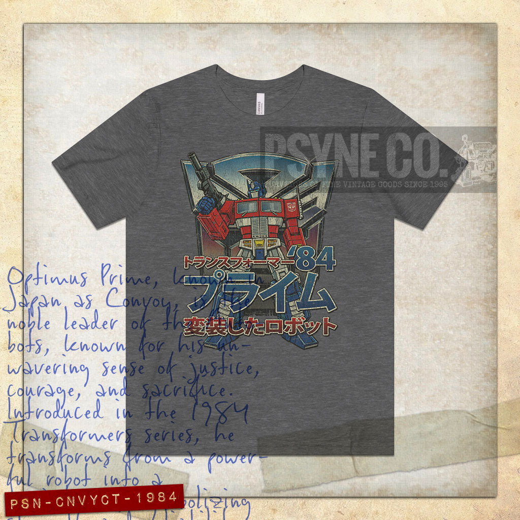 Convoy of Cybertron 1984 Vintage Men's T-Shirt