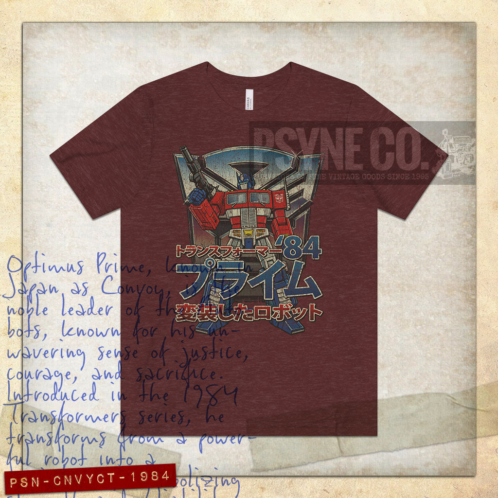 Convoy of Cybertron 1984 Vintage Men's T-Shirt