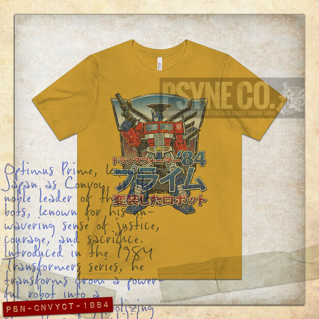 Convoy of Cybertron 1984 Vintage Men's T-Shirt