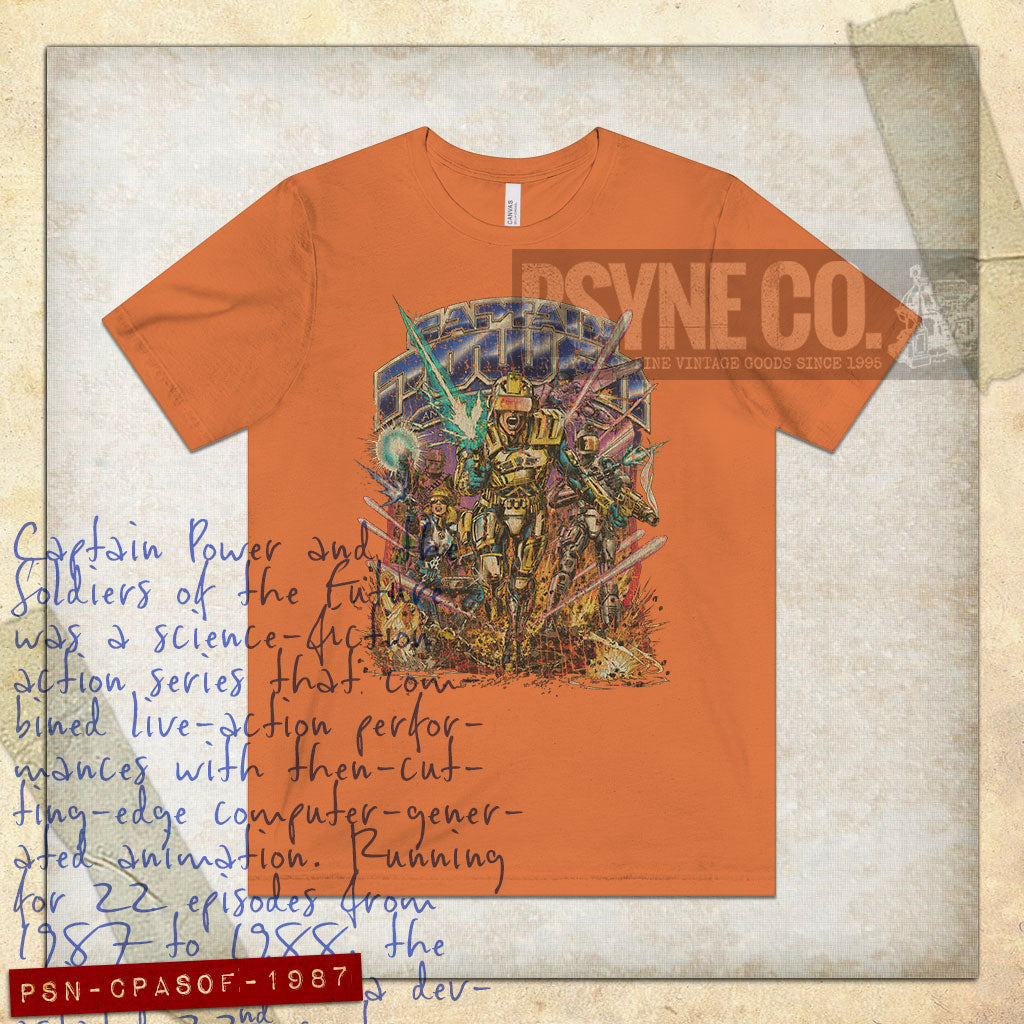 Captain Power and the Soldiers of the Future 1987 Vintage Men's T-Shirt