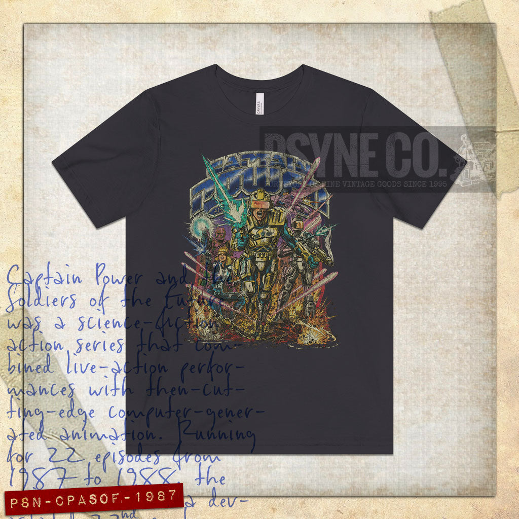 Captain Power and the Soldiers of the Future 1987 Vintage Men's T-Shirt