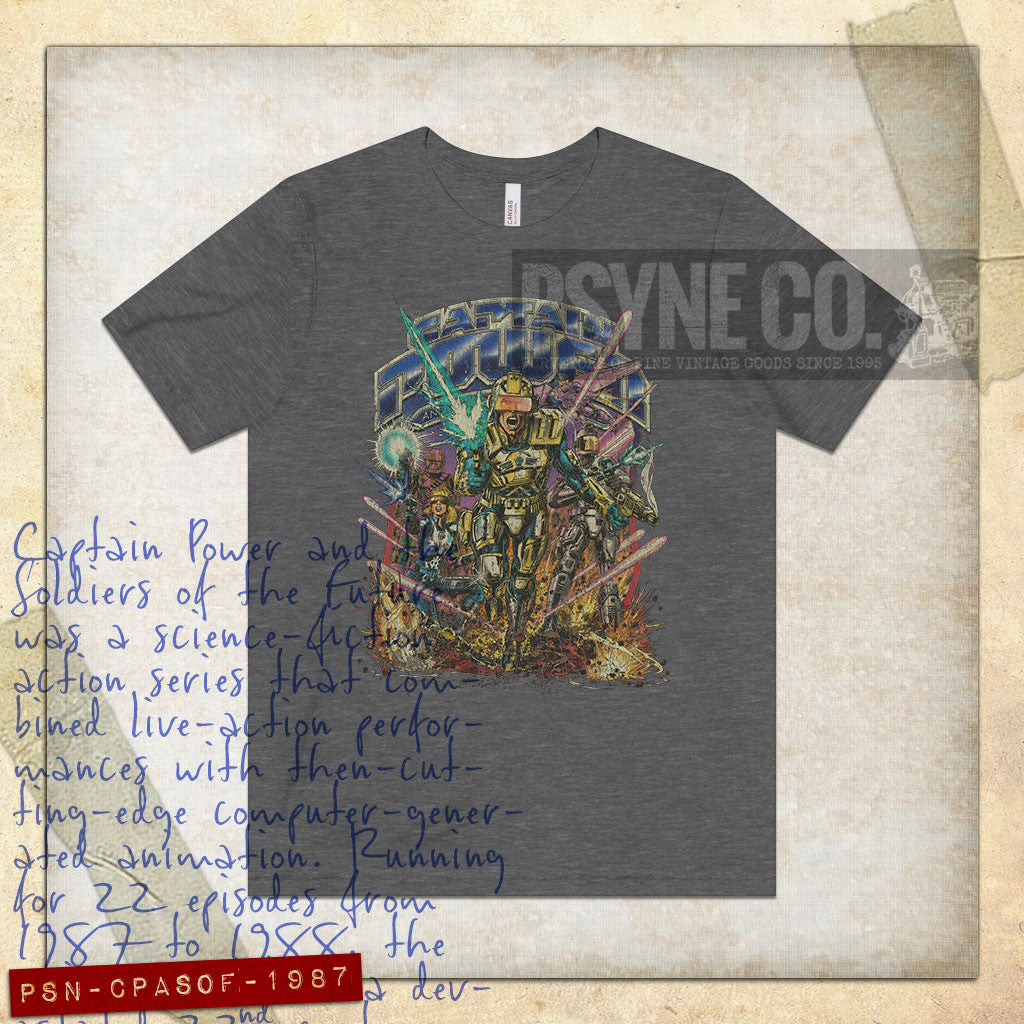 Captain Power and the Soldiers of the Future 1987 Vintage Men's T-Shirt