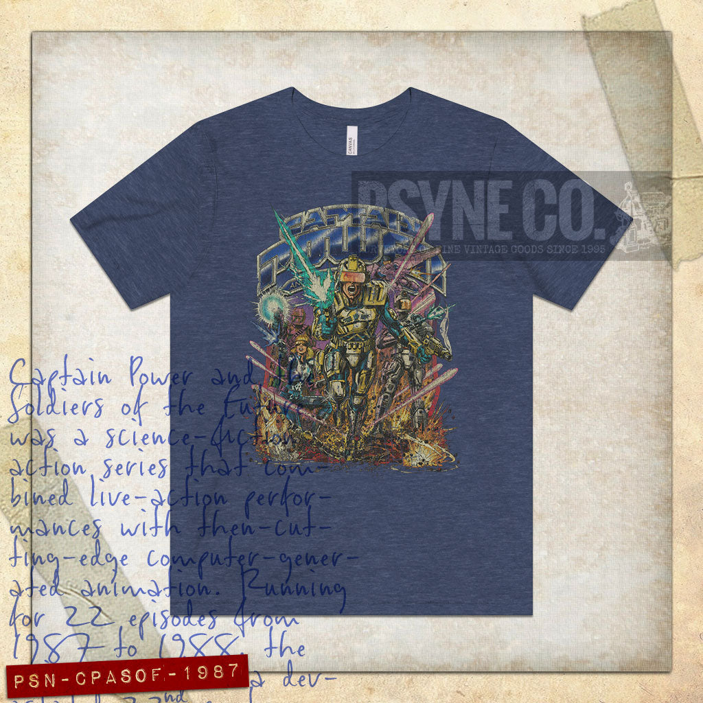 Captain Power and the Soldiers of the Future 1987 Vintage Men's T-Shirt