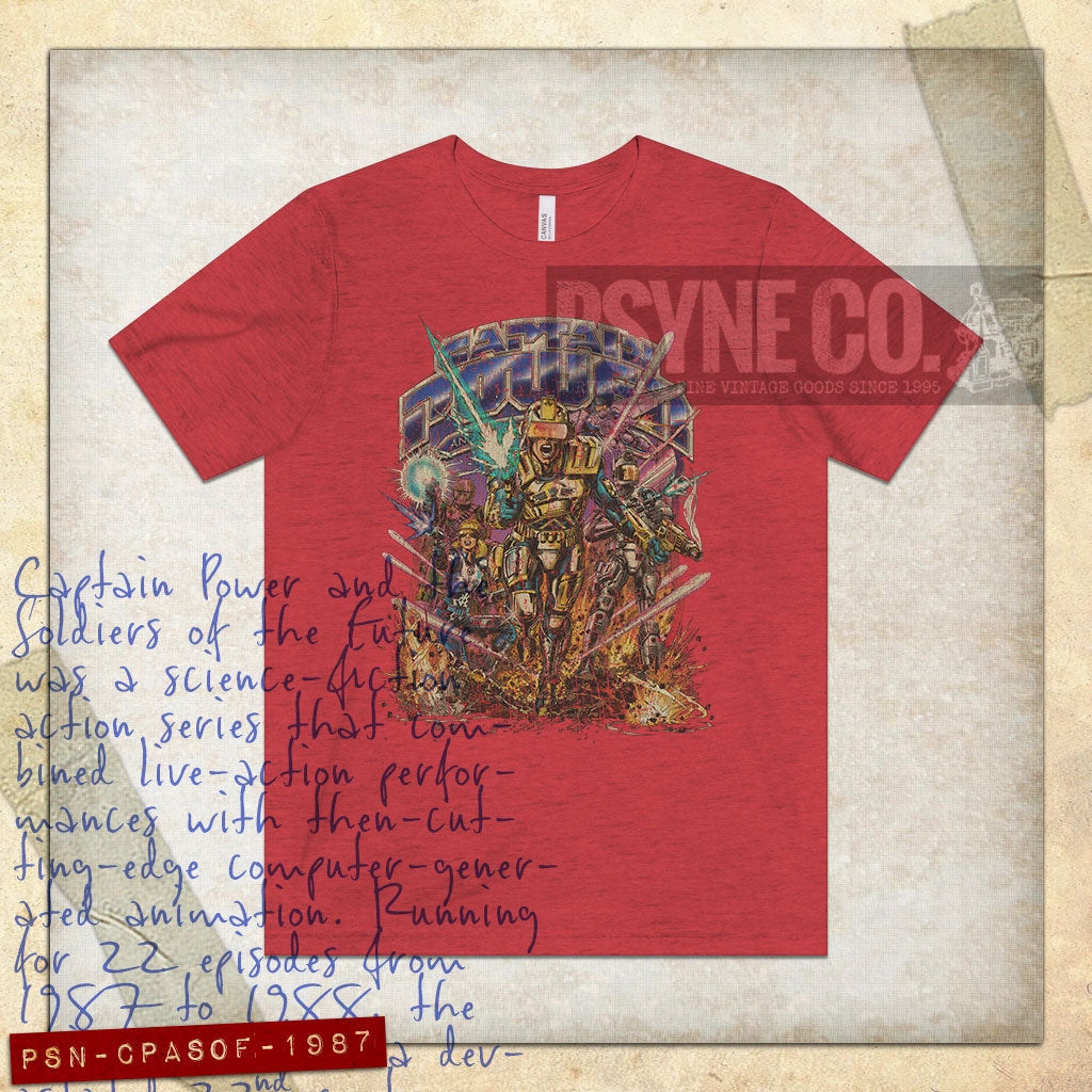 Captain Power and the Soldiers of the Future 1987 Vintage Men's T-Shirt