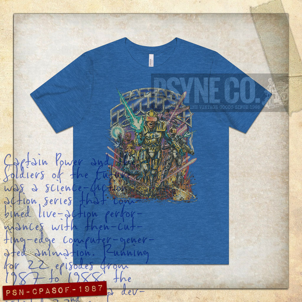 Captain Power and the Soldiers of the Future 1987 Vintage Men's T-Shirt