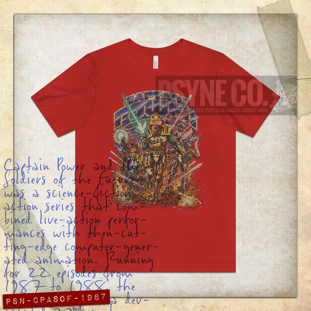 Captain Power and the Soldiers of the Future 1987 Vintage Men's T-Shirt