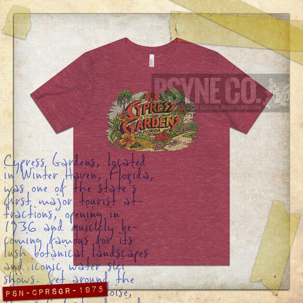 Cypress Gardens Florida 1975 Vintage Men's T-Shirt