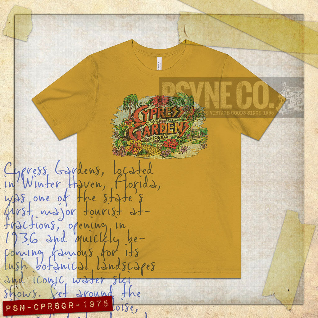 Cypress Gardens Florida 1975 Vintage Men's T-Shirt