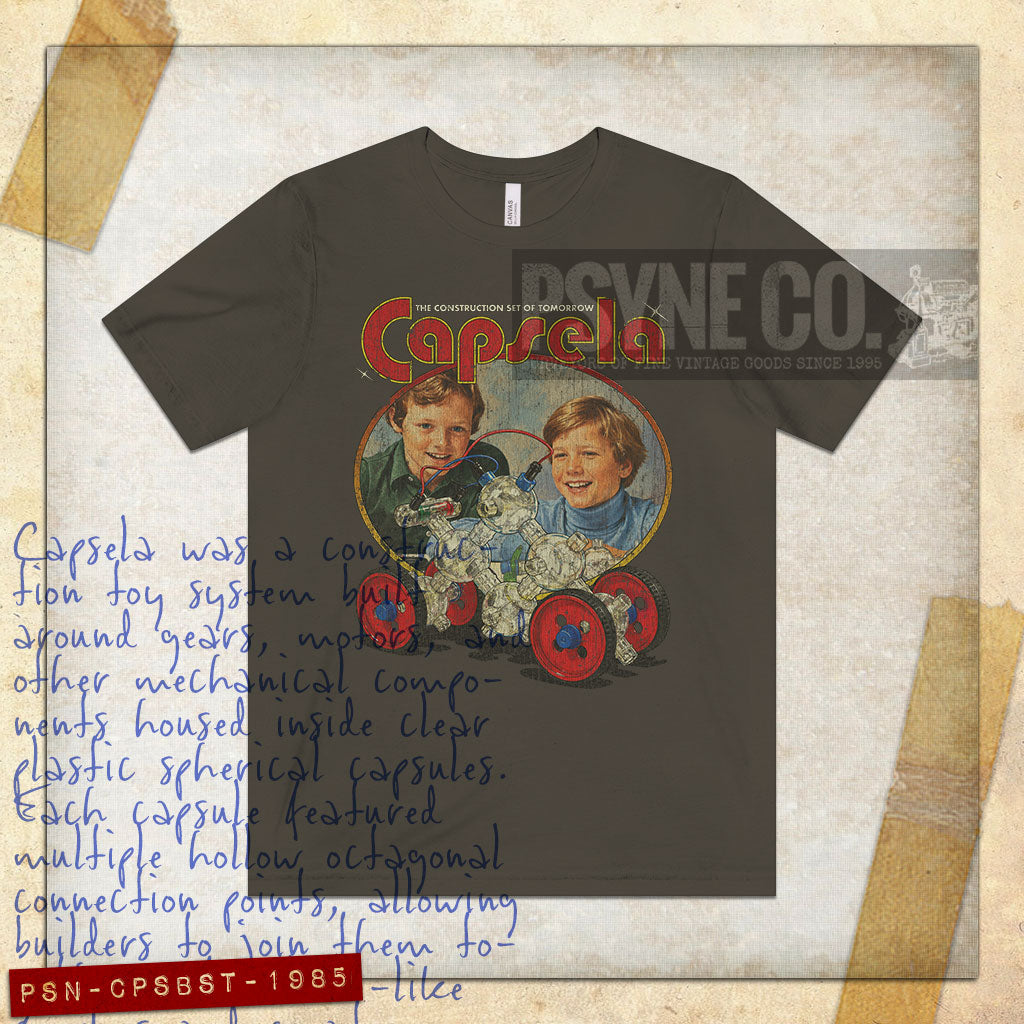 Capsela Building Set of Tomorrow 1985 Vintage Men's T-Shirt