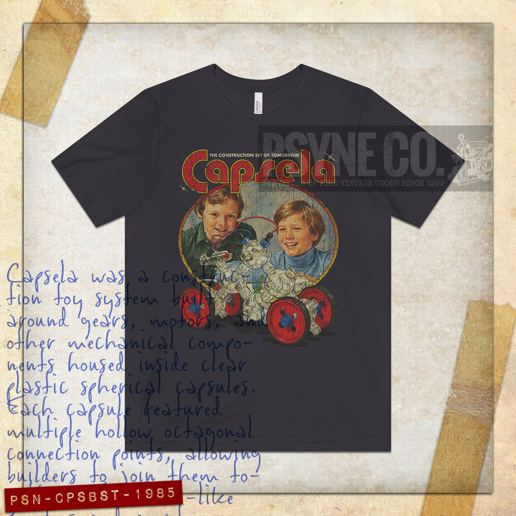 Capsela Building Set of Tomorrow 1985 Vintage Men's T-Shirt
