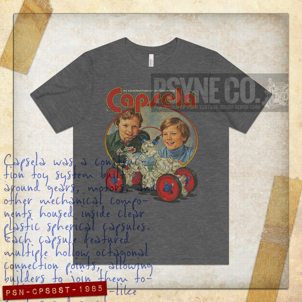 Capsela Building Set of Tomorrow 1985 Vintage Men's T-Shirt