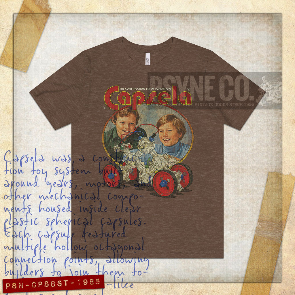 Capsela Building Set of Tomorrow 1985 Vintage Men's T-Shirt