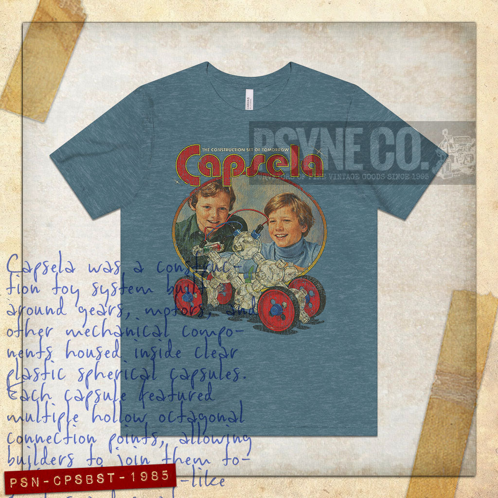 Capsela Building Set of Tomorrow 1985 Vintage Men's T-Shirt
