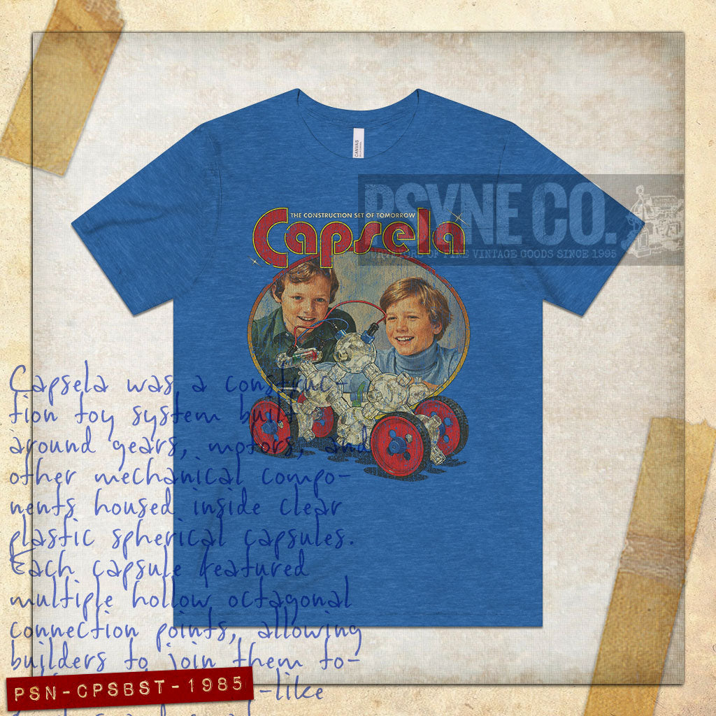 Capsela Building Set of Tomorrow 1985 Vintage Men's T-Shirt