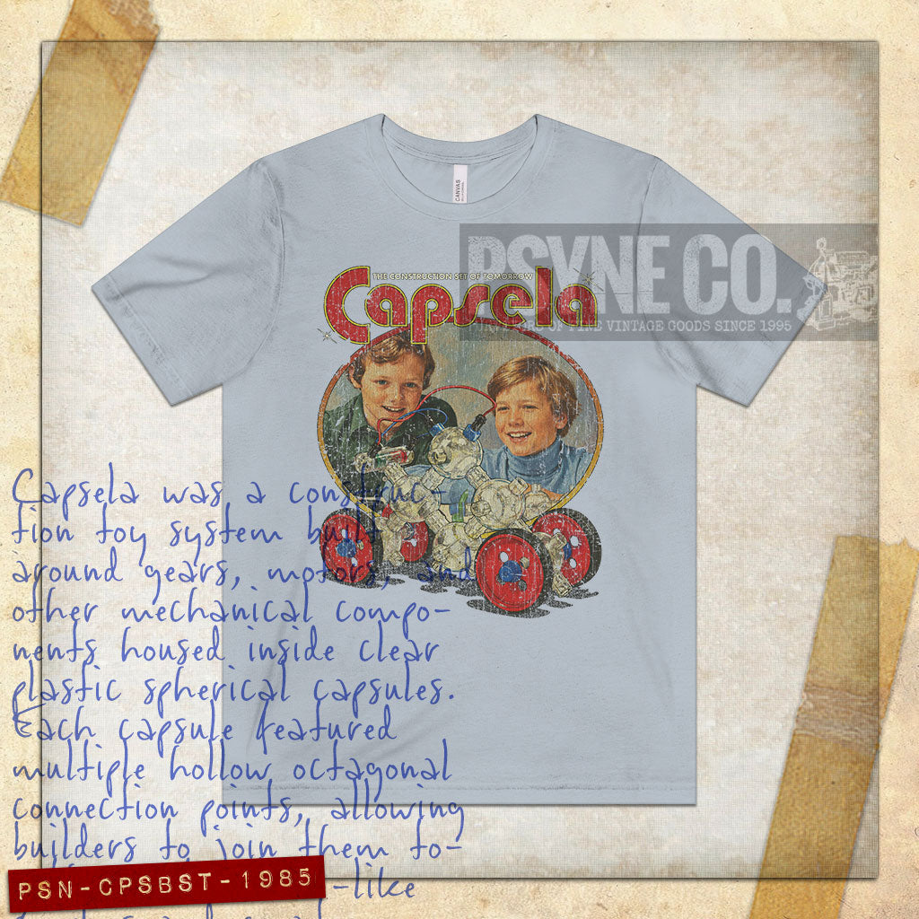 Capsela Building Set of Tomorrow 1985 Vintage Men's T-Shirt