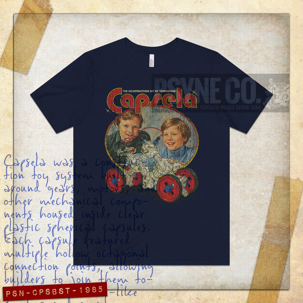 Capsela Building Set of Tomorrow 1985 Vintage Men's T-Shirt