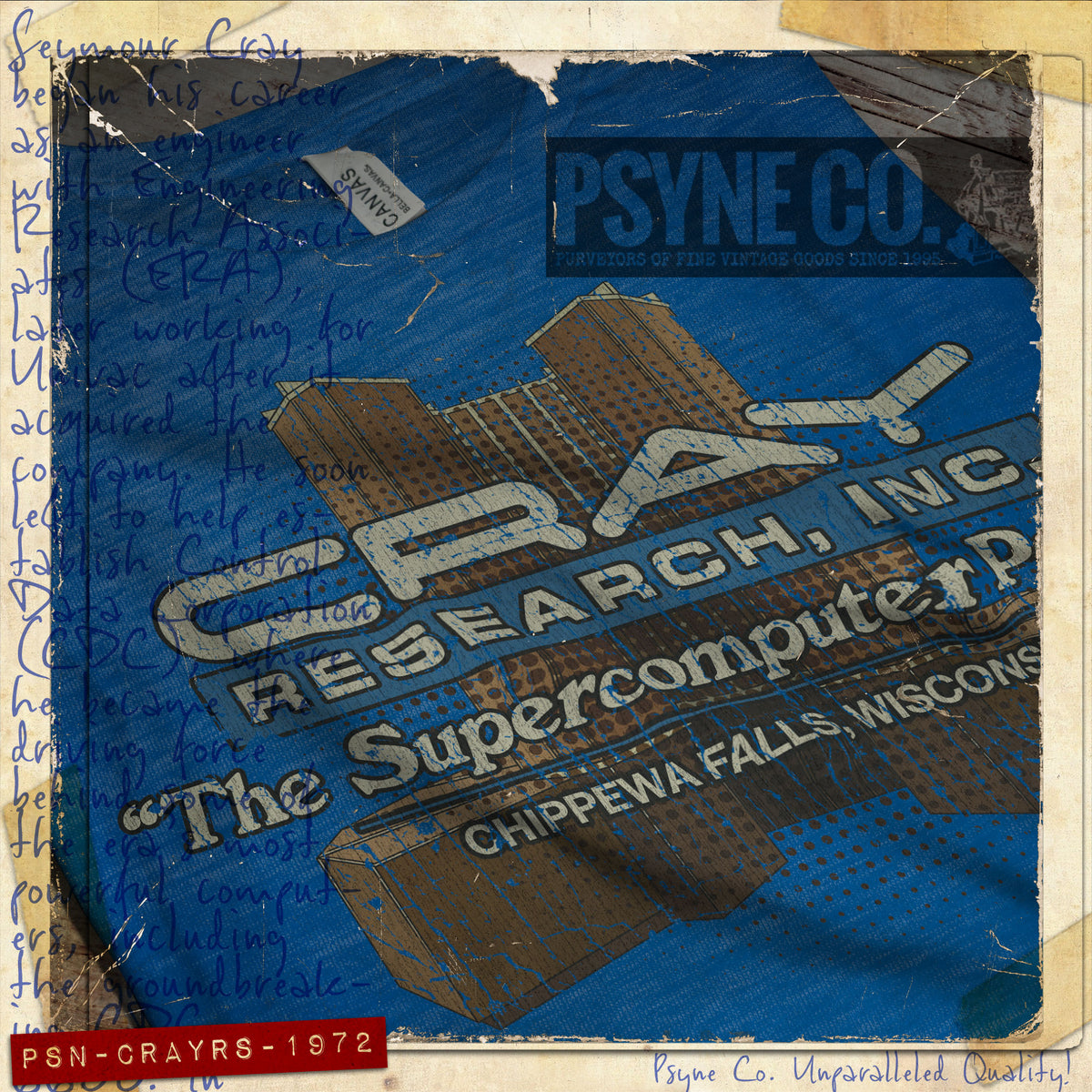 Cray Research, Inc. 1972 Vintage Men's T-Shirt