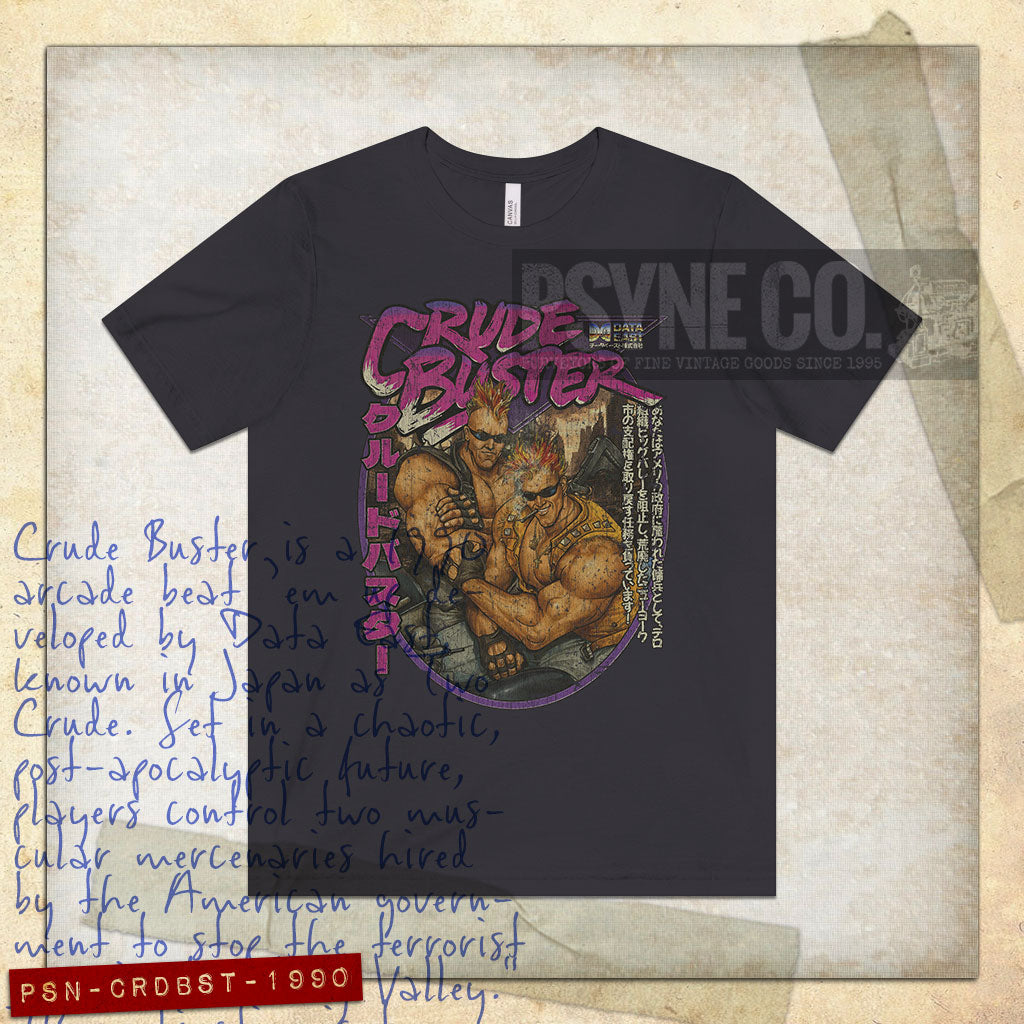 Crude Buster 1990 Vintage Men's T-Shirt