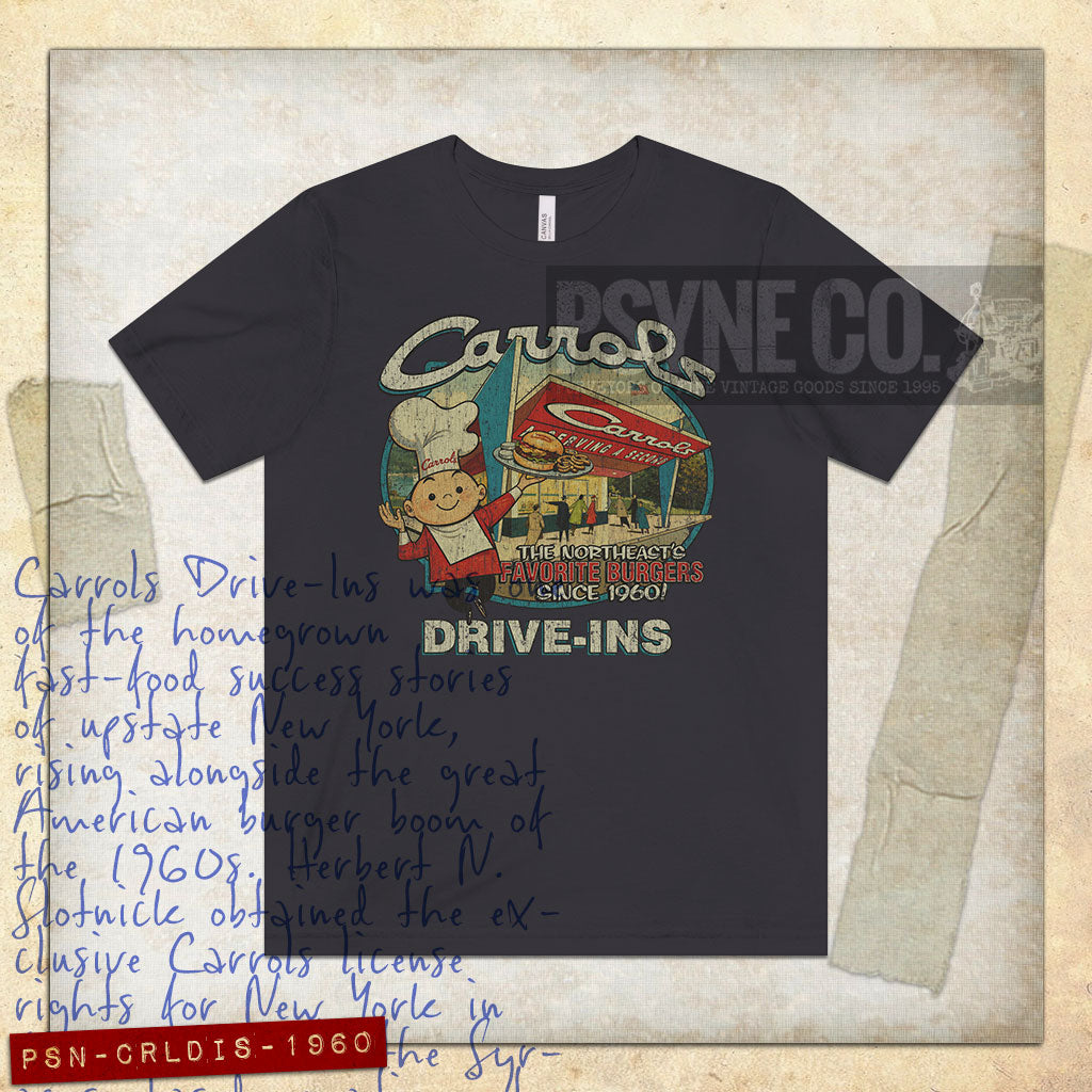 Carrols Drive-Ins 1960 Vintage Men's T-Shirt
