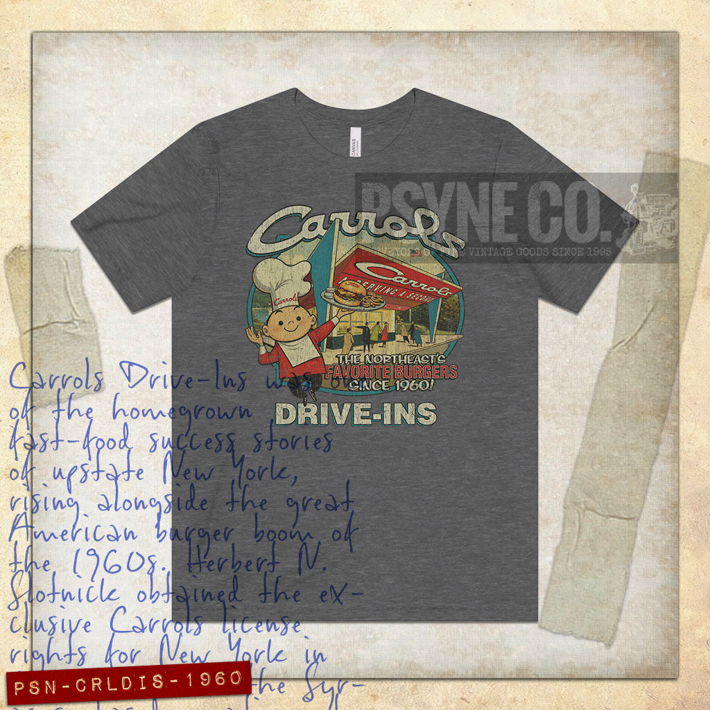 Carrols Drive-Ins 1960 Vintage Men's T-Shirt