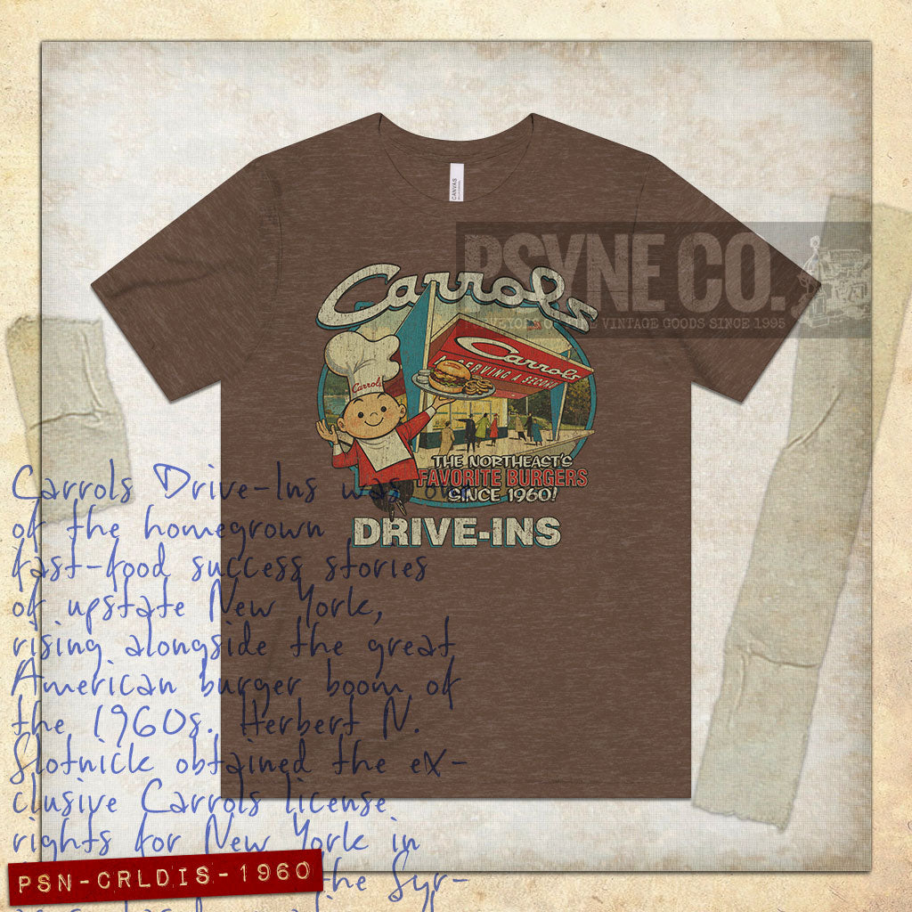 Carrols Drive-Ins 1960 Vintage Men's T-Shirt