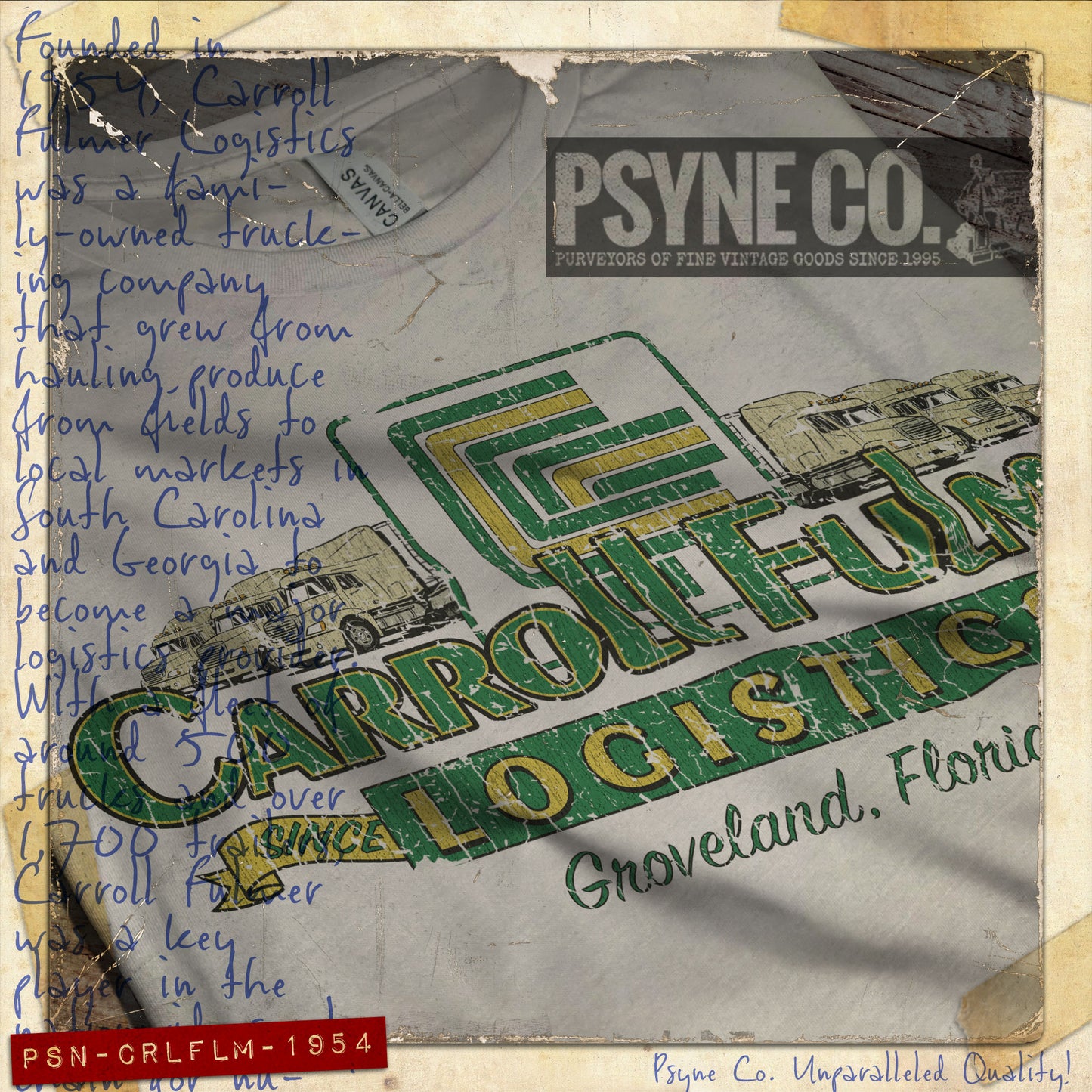 Carroll Fulmer Logistics 1954 Vintage Men's T-Shirt
