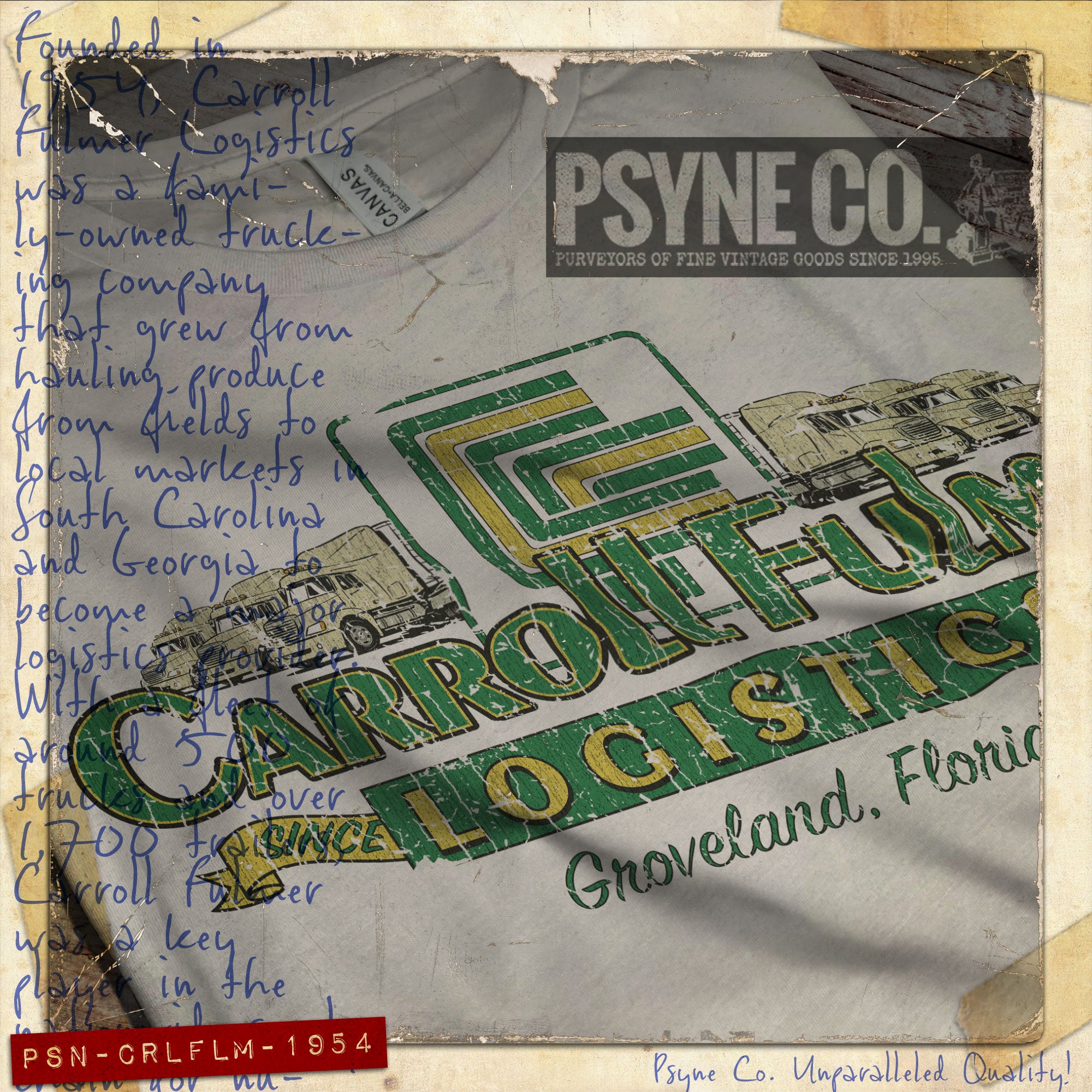 Carroll Fulmer Logistics 1954 Vintage Men's T-Shirt