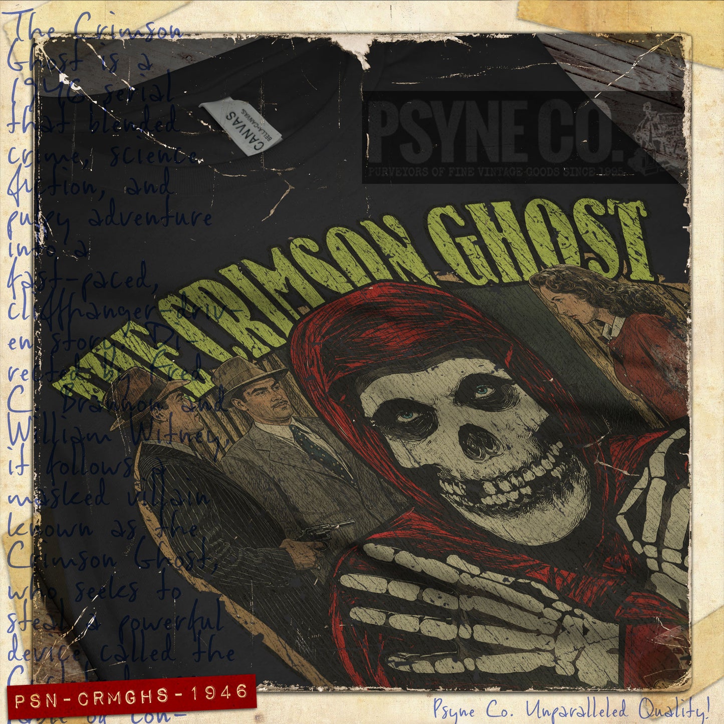 The Crimson Ghost 1946 Vintage Men's T-Shirt
