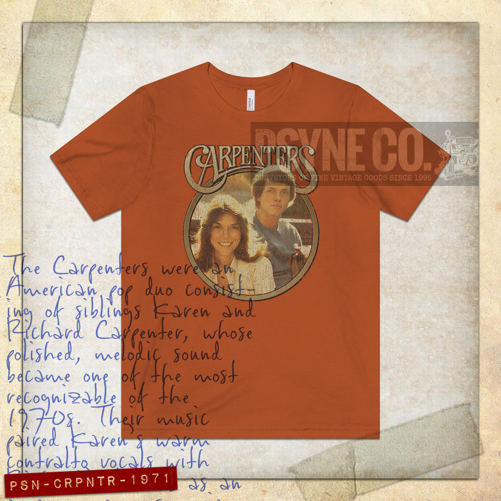Carpenters 1971 Vintage Men's T-Shirt