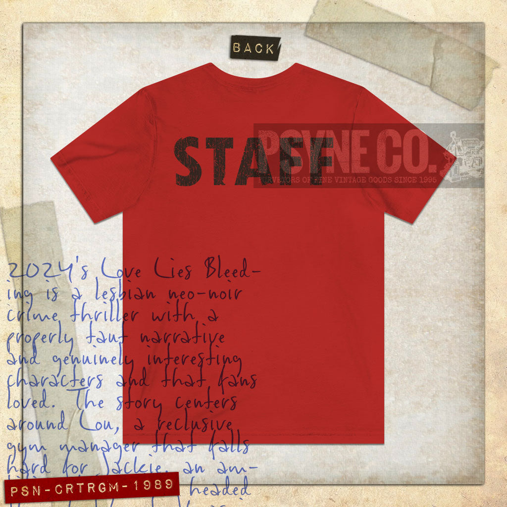 Crater Gym Staff 1989 F/B Vintage Men's T-Shirt