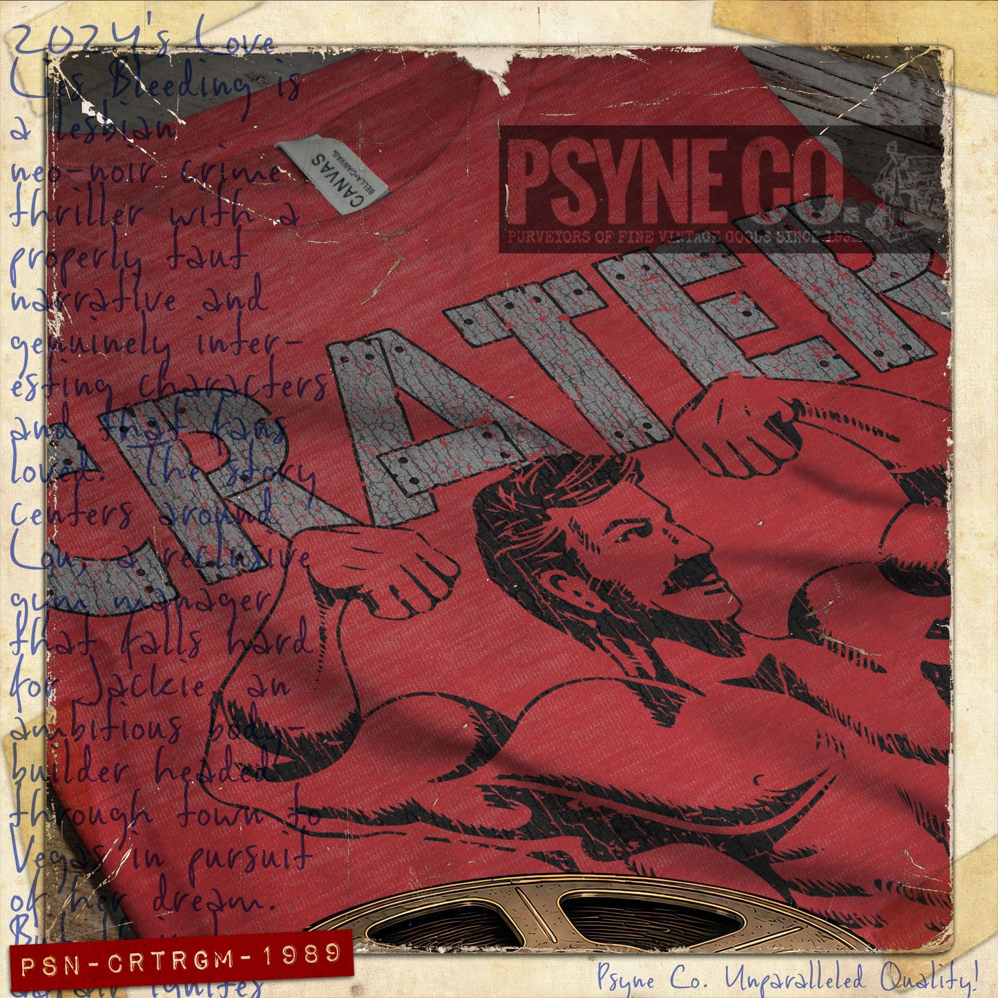 Crater Gym Staff 1989 F/B Vintage Men's T-Shirt
