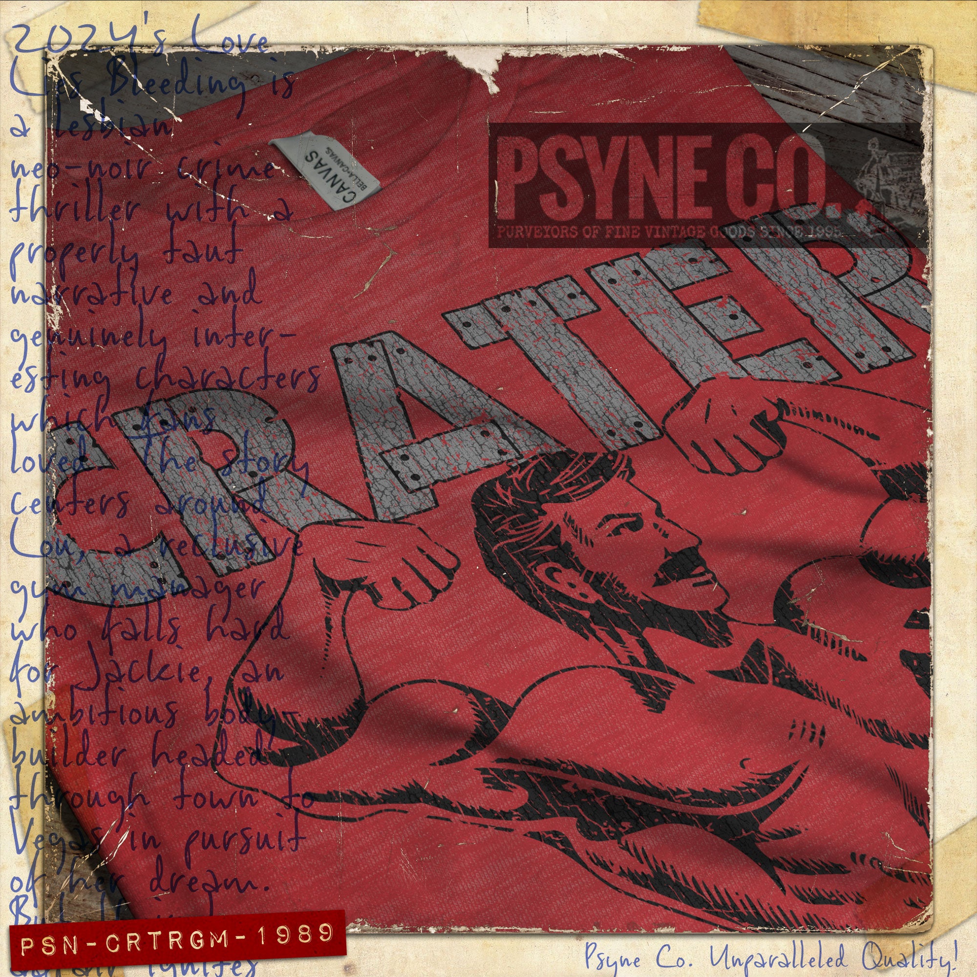 Crater Gym Staff 1989 F/B Vintage Men's T-Shirt