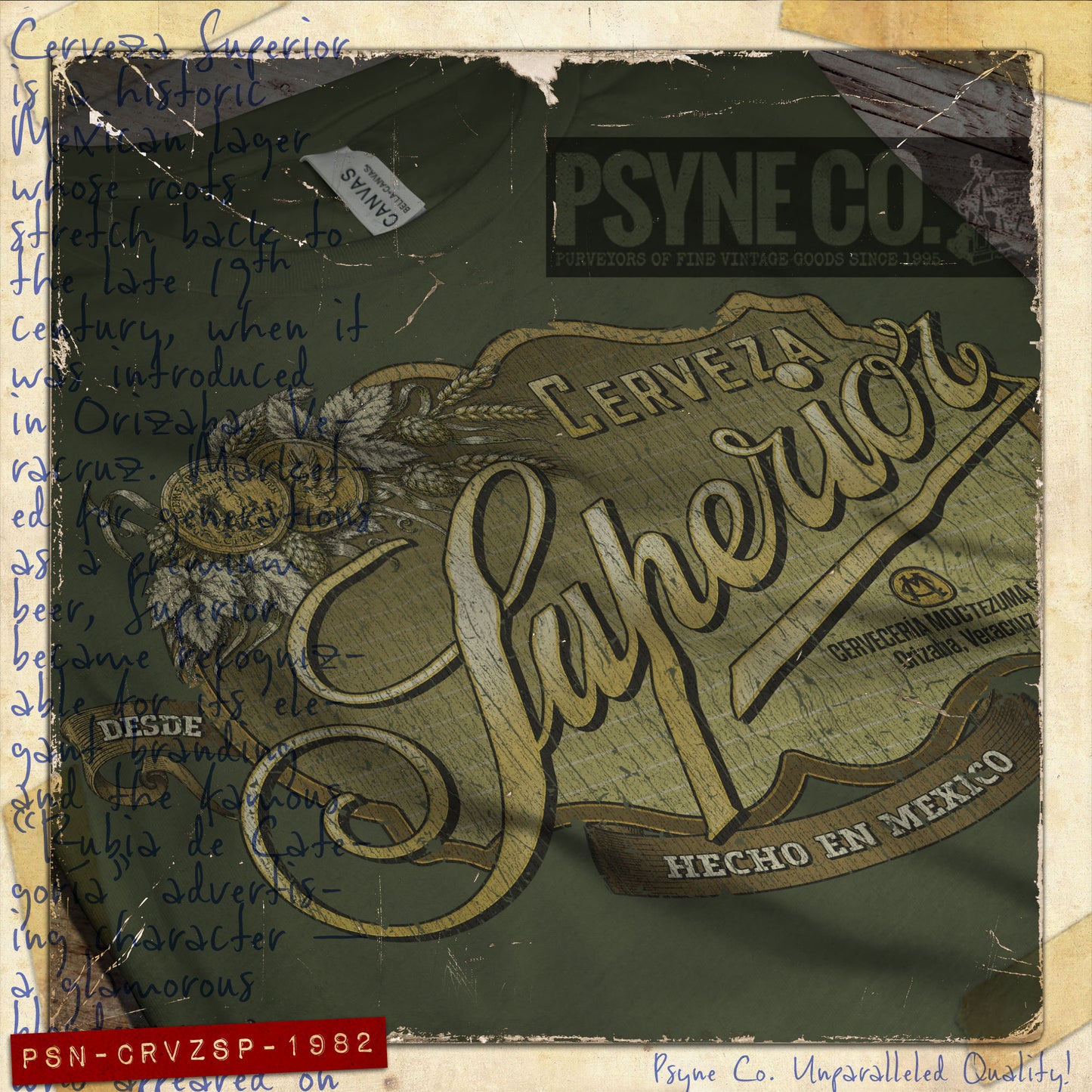 Cerveza Superior 1982 Vintage Men's T-Shirt