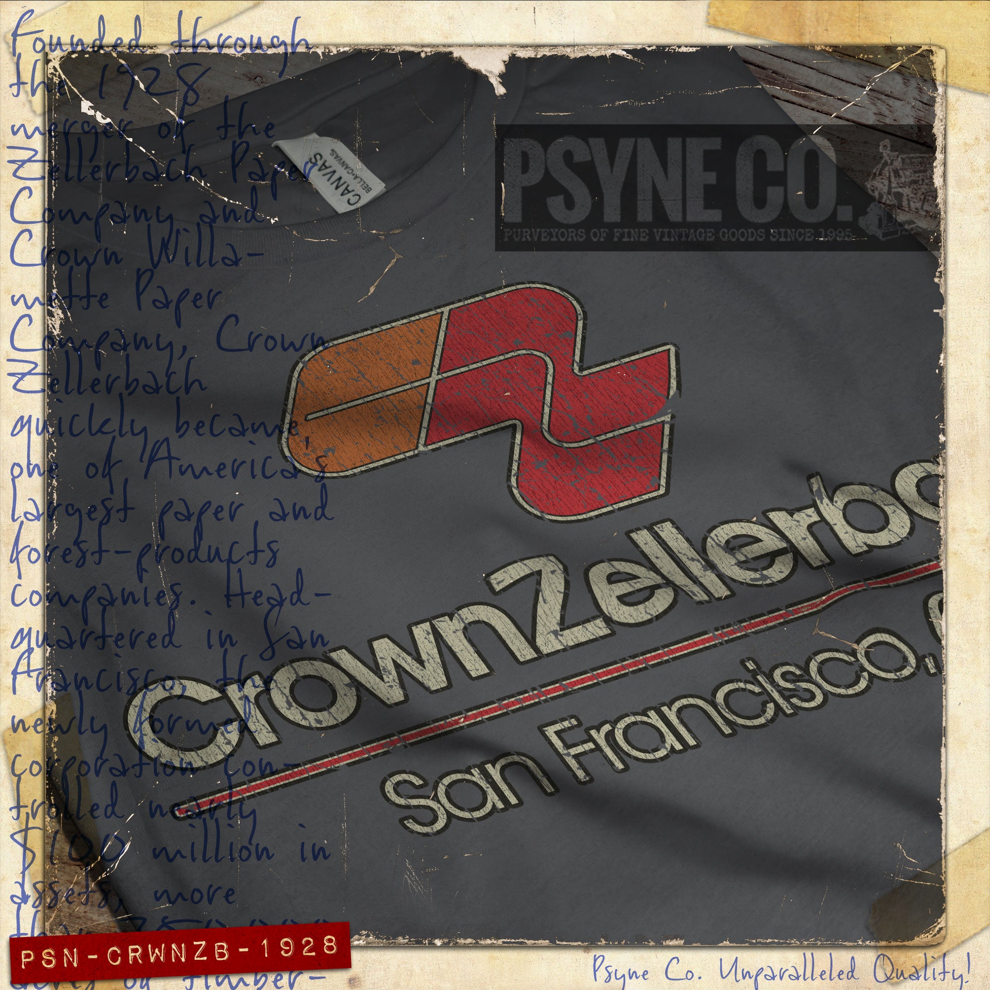 Crown Zellerbach 1928 Vintage Men's T-Shirt