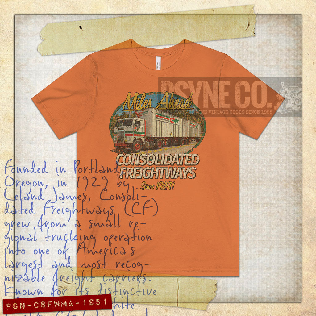 Consolidated Freightways Miles Ahead 1951 Vintage Men's T-Shirt