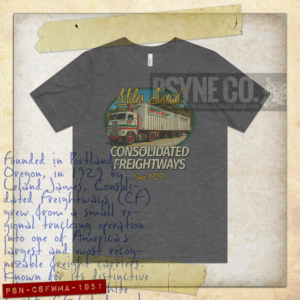 Consolidated Freightways Miles Ahead 1951 Vintage Men's T-Shirt