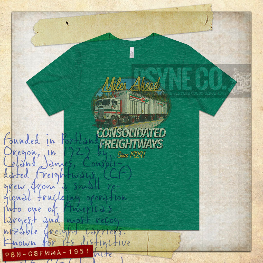 Consolidated Freightways Miles Ahead 1951 Vintage Men's T-Shirt