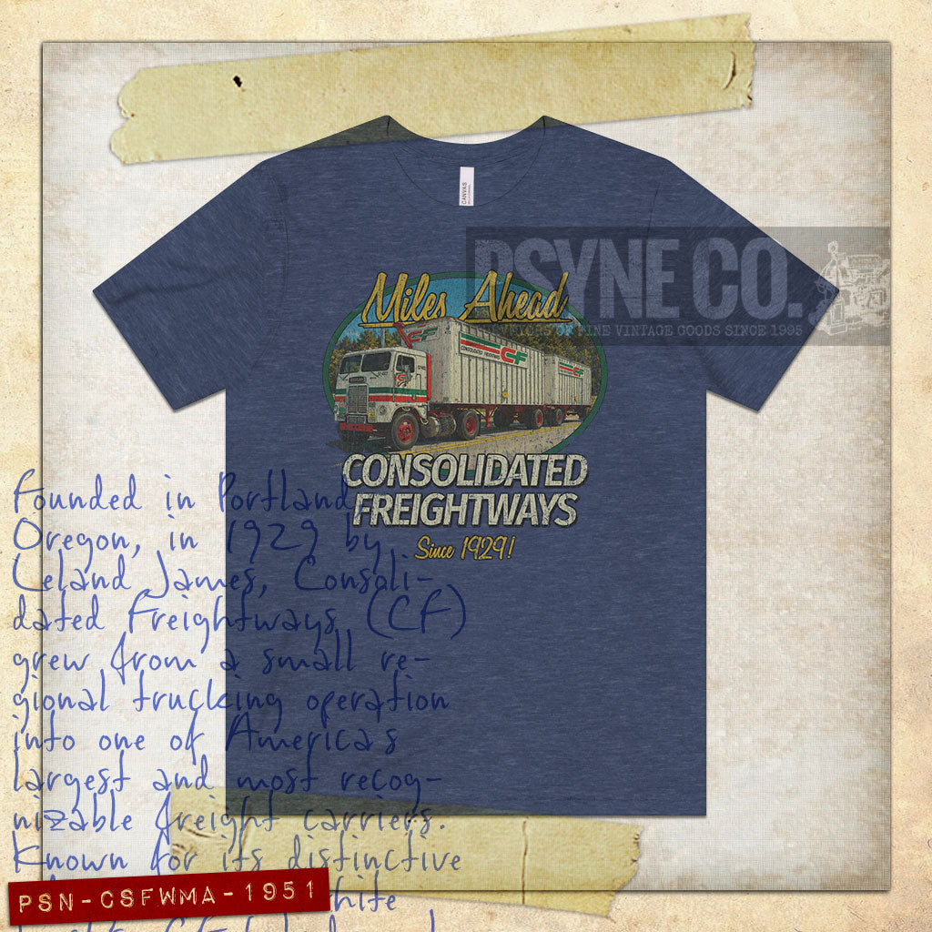 Consolidated Freightways Miles Ahead 1951 Vintage Men's T-Shirt