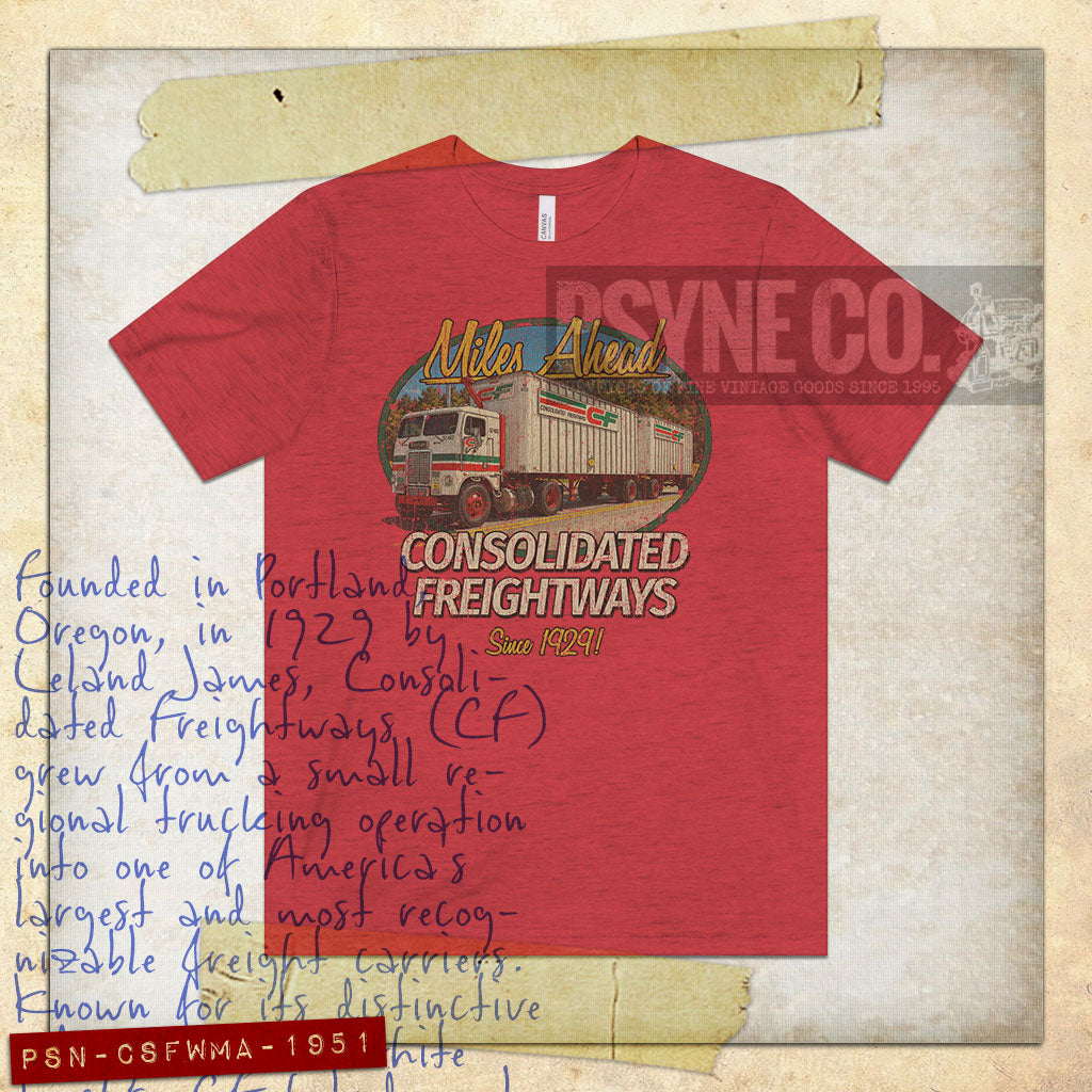Consolidated Freightways Miles Ahead 1951 Vintage Men's T-Shirt