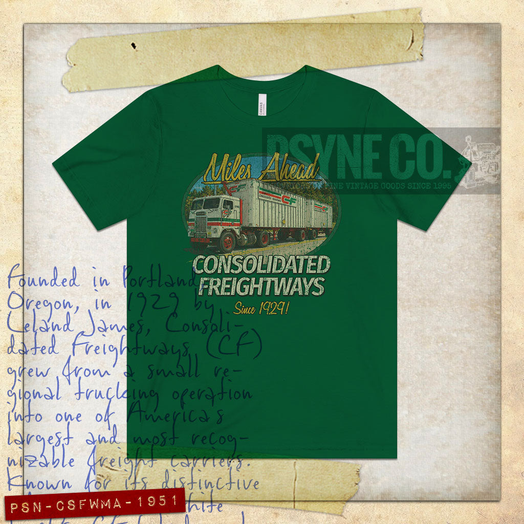 Consolidated Freightways Miles Ahead 1951 Vintage Men's T-Shirt