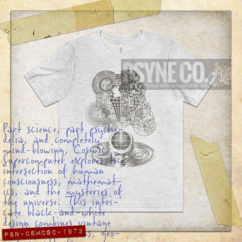 Cosmic Supercomputer 1973 Vintage Men's T-Shirt
