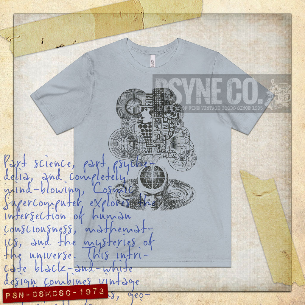 Cosmic Supercomputer 1973 Vintage Men's T-Shirt