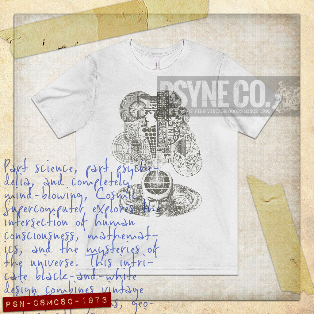 Cosmic Supercomputer 1973 Vintage Men's T-Shirt