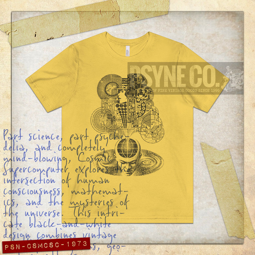 Cosmic Supercomputer 1973 Vintage Men's T-Shirt