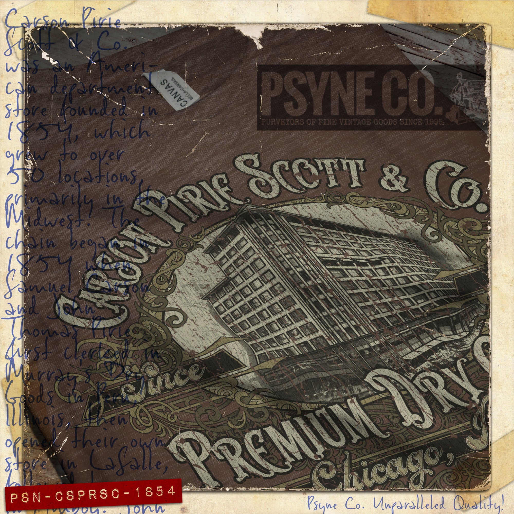Carson Pirie Scott & Co. 1854 Vintage Men's T-Shirt