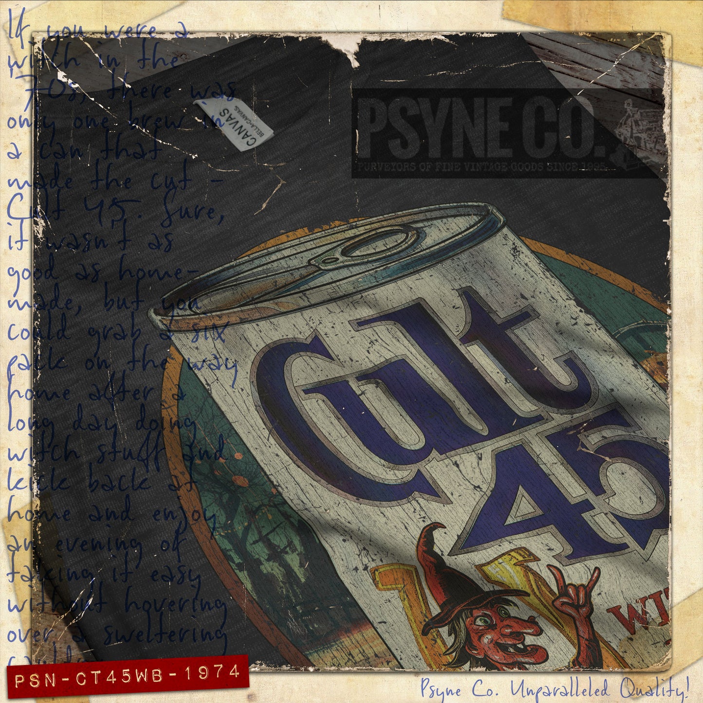 Cult 45 Witches Brew 1974 Vintage Men's T-Shirt