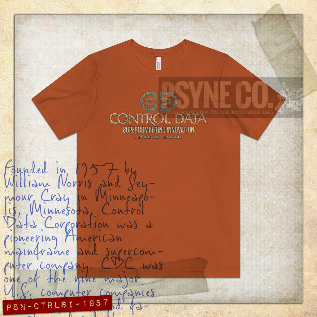 Control Data Supercomputing Innovation 1957 Vintage Men's T-Shirt